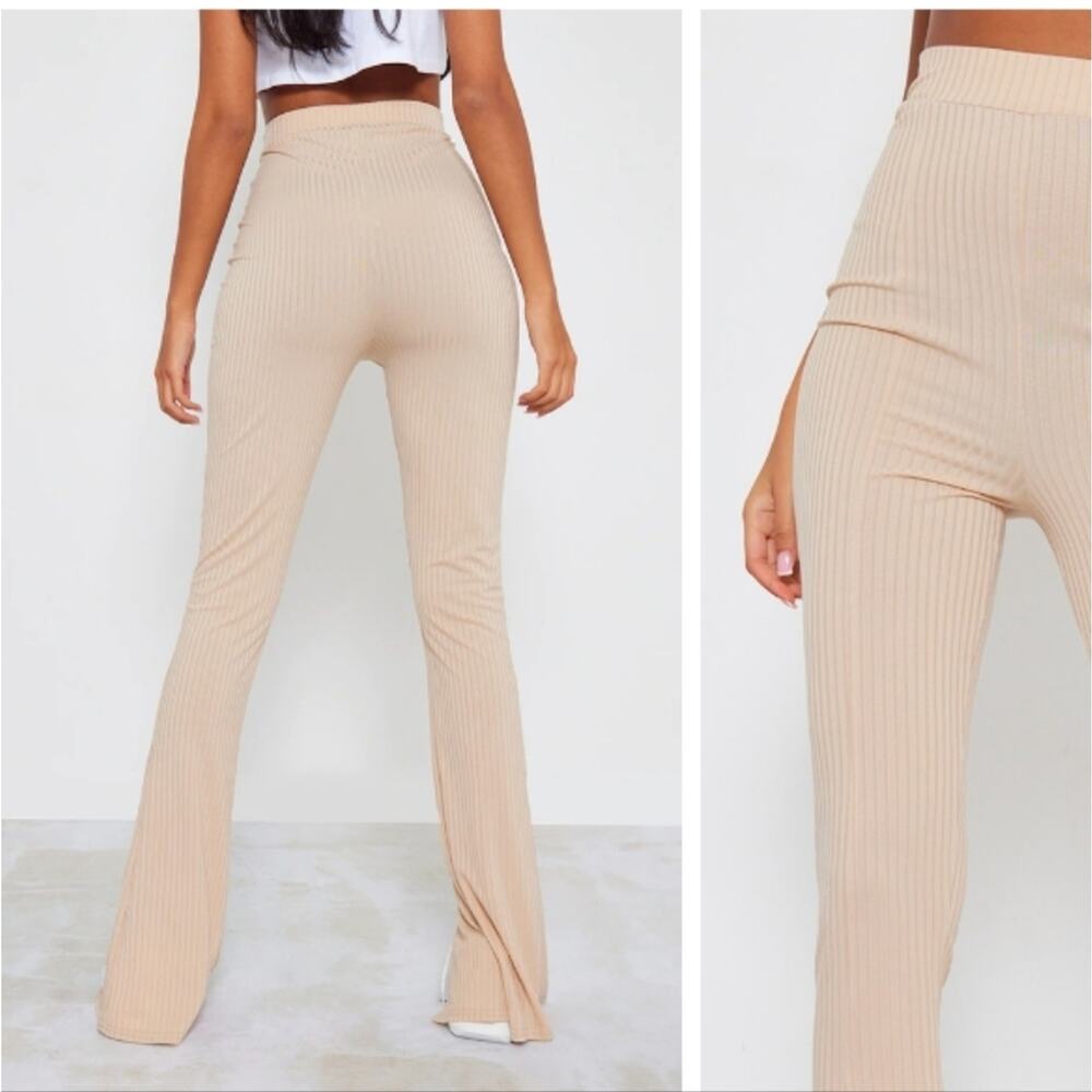 Pretty Little Thing Split Hem Flared Trousers NWT… - image 2